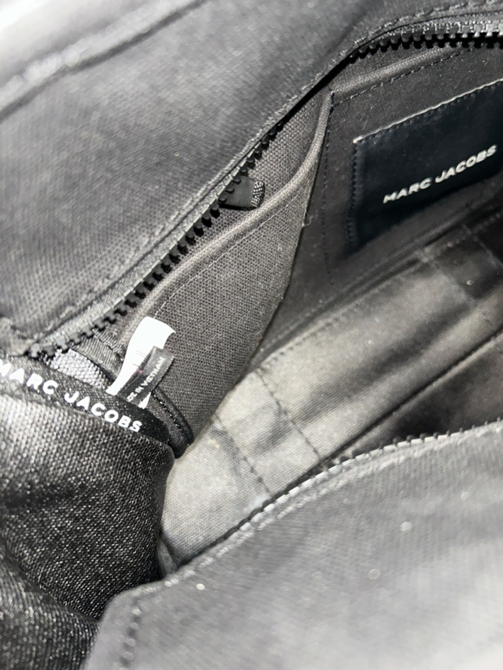 Marc Jacobs Black 'The Tote Bag' Canvas Duffel - Picture 14 of 17